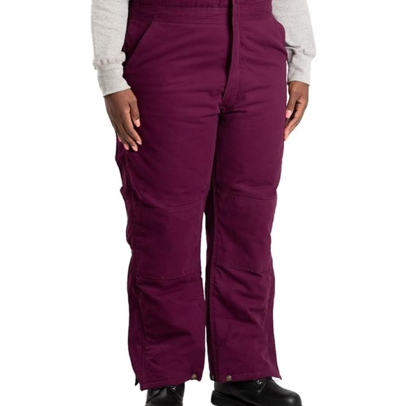 Womens Berne Softstone Duck Insulated Overall Bibs - Picture 2 of 7